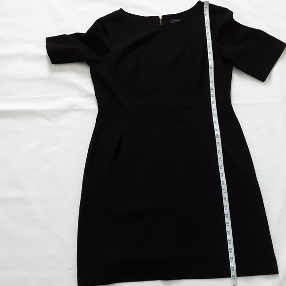 Tahari Arthur S. Levine Black Sheath Dress 14 - Picture 8 of 8
